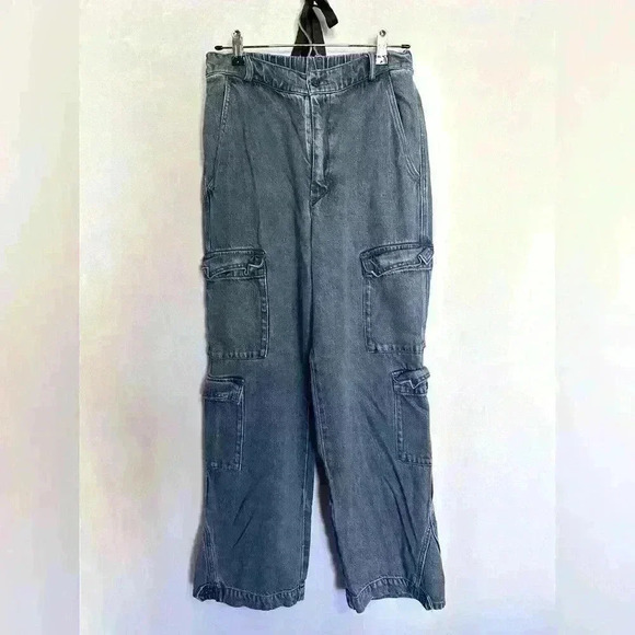 YFB Young Fabulous & Broke Pull On Soft Denim Cargo Jeans Medium - Picture 1 of 6